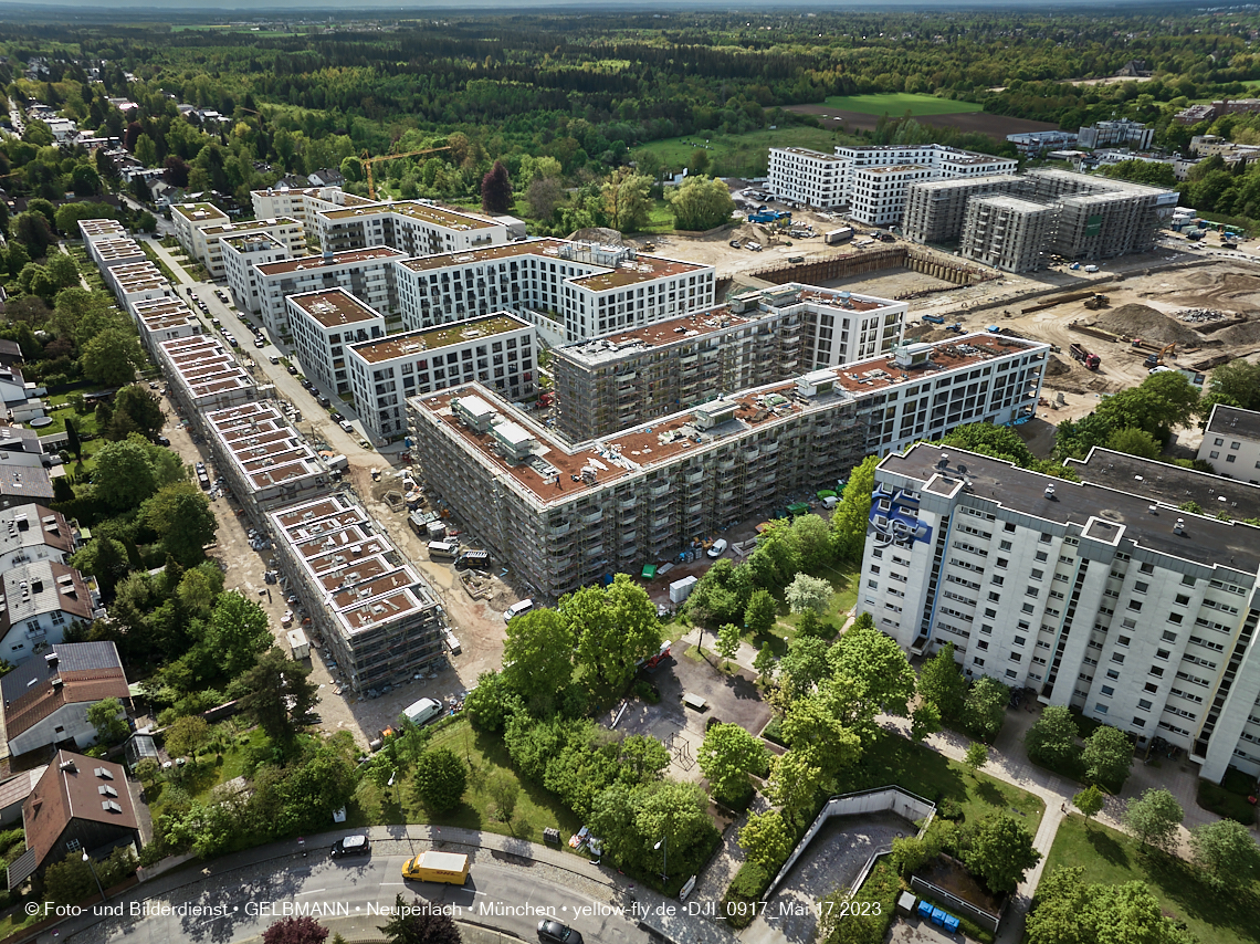 17.05.2023 - Pandion Verde und Baustelle Alexisquartier in Neuperlach